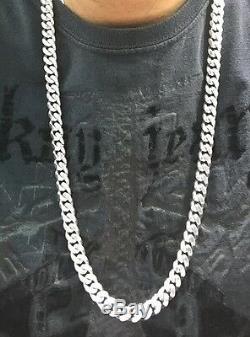 Miami Hand Made Solid Classic Cuban Link Silver 925 Chain 10mm 30 Inches