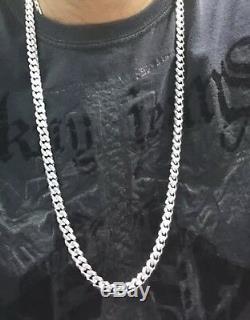 Miami Hand Made Solid Classic Cuban Link Silver 925 Chain 8mm 30 Inches