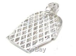 Michael Jackson Custom made 925 Sterling Silver Cubic Zirconia Pendent Free Ship