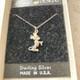 Mickey Mouse Sterling Silver Necklace Disney Pendant 925 Made in USA 2cm