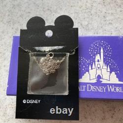 Mickey Mouse Sterling Silver Necklace Disney Pendant 925 Made in USA 2cm