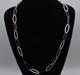 Milor Vintage Sterling Silver 925 Oval Link Necklace Made in Italy