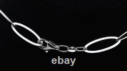 Milor Vintage Sterling Silver 925 Oval Link Necklace Made in Italy