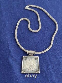 Modernist sterling silver 925 necklace made in Cyprus made by CAO, 41 grams