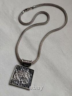 Modernist sterling silver 925 necklace made in Cyprus made by CAO, 41 grams