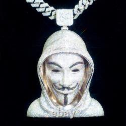 Moissanite anonymous 925 sterling silver pendant vvs1 D Color custom made