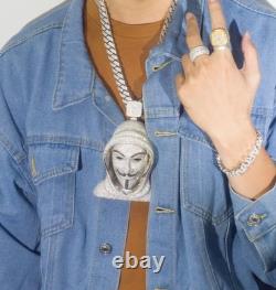 Moissanite anonymous 925 sterling silver pendant vvs1 D Color custom made