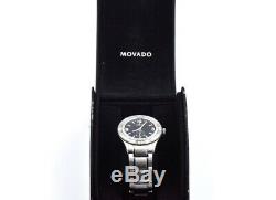 Movado Gentry Swiss Made Sterling Silver Mens Watch Retail $895