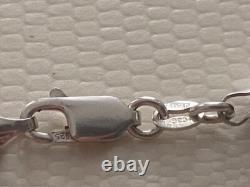 Multi-Strand Sterling Silver 925 Necklace with Silver Beads by HAN Made in Italy