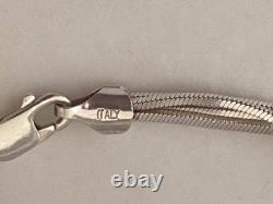 Multi-Strand Sterling Silver 925 Necklace with Silver Beads by HAN Made in Italy