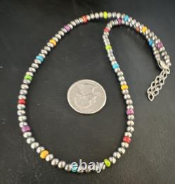 Multicolor 4mm Sterling Silver 16 Necklace 94316 Multicolor 4mm Sterling Silver 16 Necklace 94316