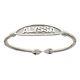 NAME PLATE Adult Bangle. 925 Sterling Silver (MADE IN USA)