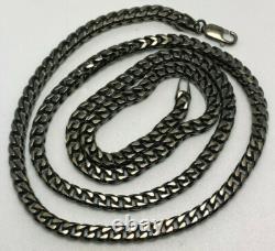 NEW. 925 Solid Sterling Silver Heavy Link Chain Necklace 24 4.1mm Made in Italy