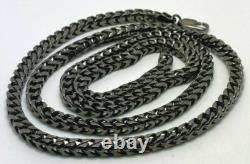 NEW. 925 Solid Sterling Silver Heavy Link Chain Necklace 24 4.1mm Made in Italy