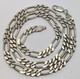 NEW. 925 Sterling Silver Heavy Figaro Chain Necklace 19.75 6.5mm Made in Canada