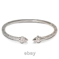 NEW Solid. 925 Sterling Silver Heavy Arrow Bangle (Made in USA)