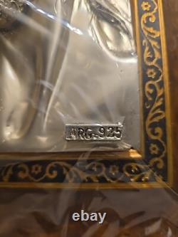 NEW! Vintage STERLING SILVER ARG 925 JESUS CHRIST 3-D Portrait Made In Italy