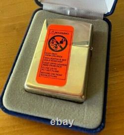 NEW Zippo Lighter Sterling Silver 2004 Made in USA With Case