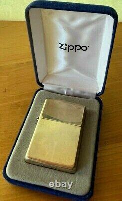 NEW Zippo Lighter Sterling Silver 2004 Made in USA With Case
