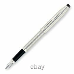 NEW vintage usa made Cross Century II Sterling Silver Fountain Pen nib medium