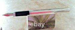 NEW vintage usa made Cross Century II Sterling Silver Fountain Pen nib medium