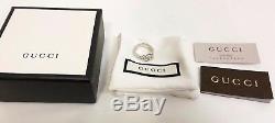 NIB Gucci Sterling Silver Piccolo Knot Ring Size 6, Made In Italy