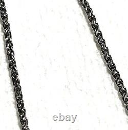 NWOT Or Paz Sterling Silver 925 Large Heart Pendant 24 Chain Made Israel PZ