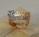 Name Ring Personalized 14k Gold Any Name Or Number 14k Real Gold Made In USA