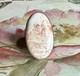 Native American Made Sterling Silver Pink Scolecite Ring Stamped