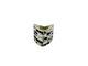 Native American Made Sterling Silver White Buffalo 20 Stone Inlay Ring Size 8