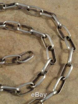 Native American Navajo 24 1/8 Inch Sterling Silver Hand Made Chain