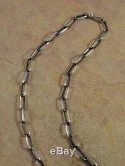 Native American Navajo 30 1/2 Inch Sterling Silver Hand Made Chain