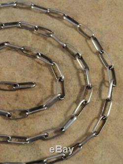 Native American Navajo 30 1/2 Inch Sterling Silver Hand Made Chain