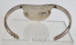 Native American Navajo Made Bracelet With Turquoise Sterling Silver Jewelry Nice