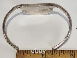 Native American Navajo Made Bracelet With Turquoise Sterling Silver Jewelry Nice