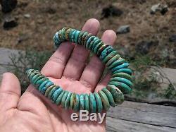 Native American Necklace Santo Domingo Kewa Pueblo Turquoise Hand Made Jewelry