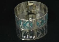 Native Made Sterling Silver Bracelet 30 Grams Turquoise 30 Grams