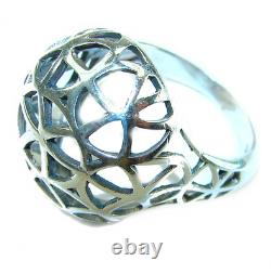 Natural Beauty Italy Made Silver Sterling Silver ring size 7