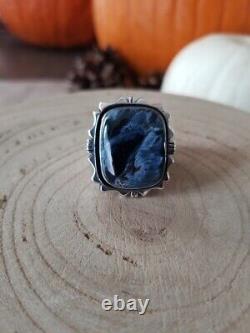 Navajo Made Sterling Silver Mens Ring Size 11
