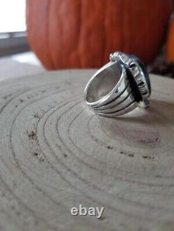 Navajo Made Sterling Silver Mens Ring Size 11