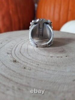 Navajo Made Sterling Silver Mens Ring Size 11