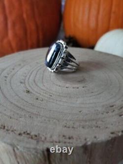 Navajo Made Sterling Silver Mens Ring Size 11