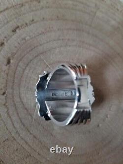 Navajo Made Sterling Silver Mens Ring Size 11