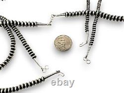 Navajo Pearls Sterling Silver Rondelles Saucer Flat Bead Necklace 5mm 18 60518