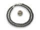 Navajo Pearls Sterling Silver Rondelles Saucer Flat Bead Necklace 6mm 22 97622