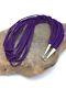 Navajo Stabilized Sugilite 10S Sterling Silver Tube Heishi Necklace 19 4195