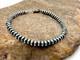 Navajo Sterling Silver Rondelles Saucer Flat Bead Bracelet 5mm 7 97507