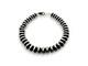 Navajo Sterling Silver Rondelles Saucer Flat Bead Bracelet 6mm 7 97607