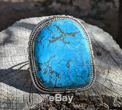Navajo Turquoise Bracelet Sterling Silver Hand Made Native American Jewelry