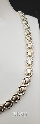 Necklace Collection Of 2 Italy made Sterling Silver Beautiful Designed Necklaces